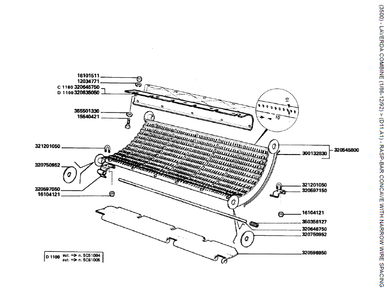 18.CONCAVE RASP-BAR COM ESPAÇO DE FIO ESTREITO