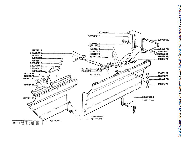 10.ANDARILHO DE PALHA E PROTECÇÃO DA CORREIA DE TRANSMISSÃO  (D1016)