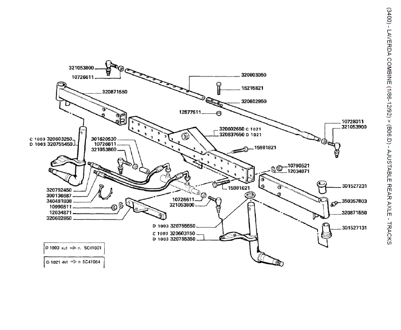 01.EIXO TRASEIRO AJUSTÁVEL - TRILHAS