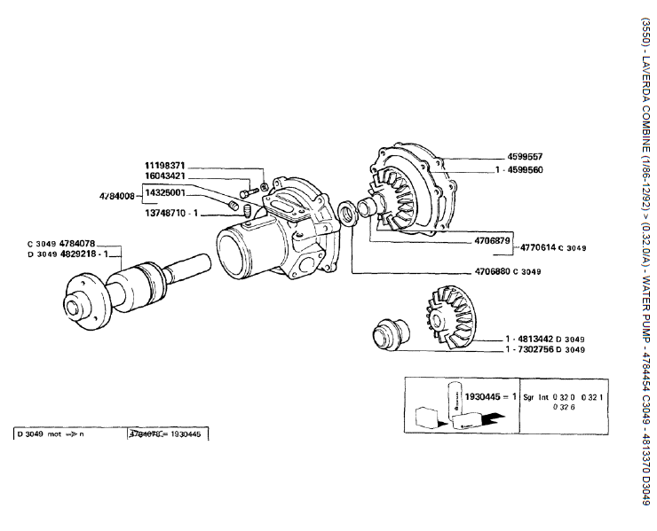 02.BOMBA DE ÁGUA- 4784454 C3049 - 4813370 D3049