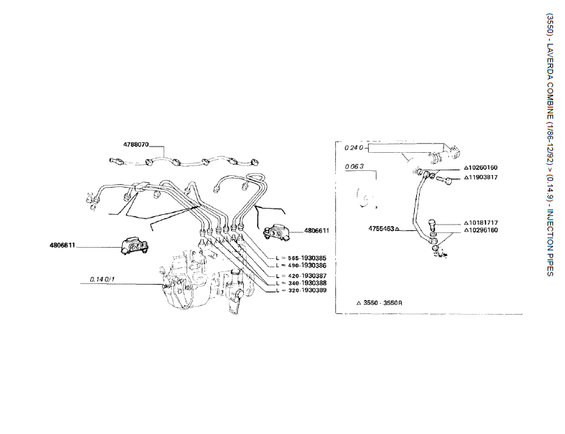 32.   TUBOS DE INJECÇÃO