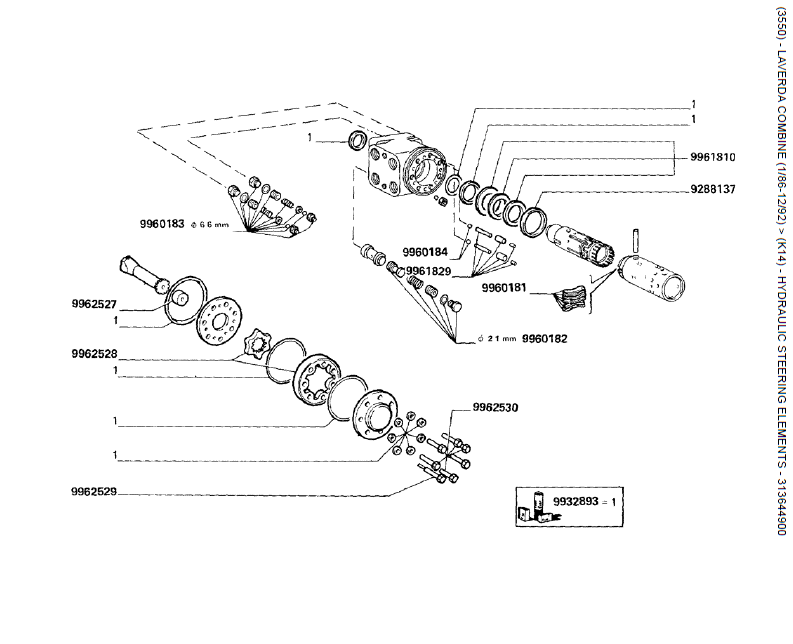 09. ELEMENTOS DE DIREÇÃO HIDRÁULICA - 313644900
