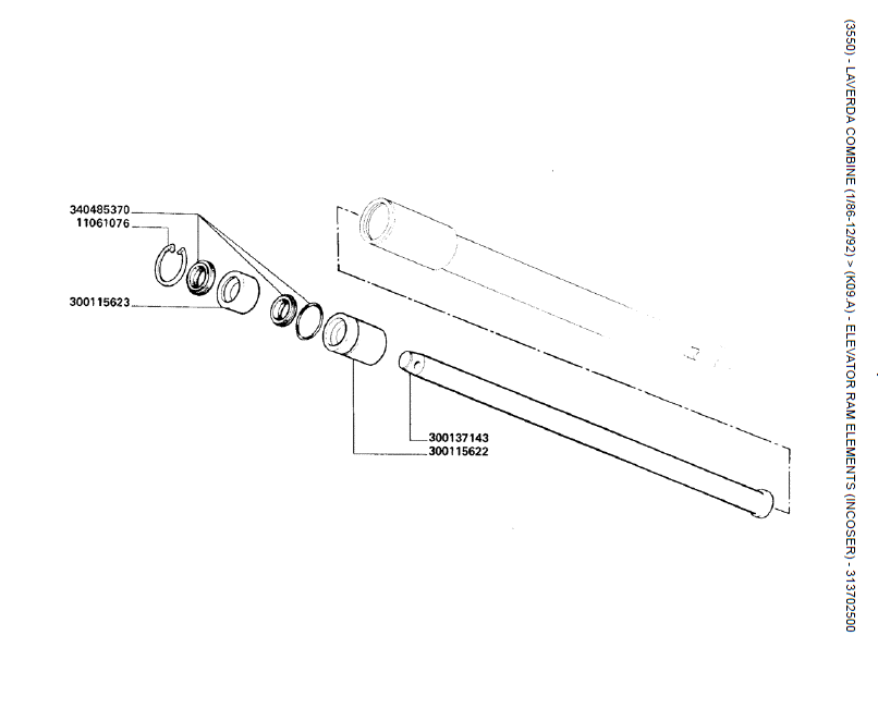 15.  ELEMENTOS DE RAM DO ELEVADOR (INCOSER) - 313702500