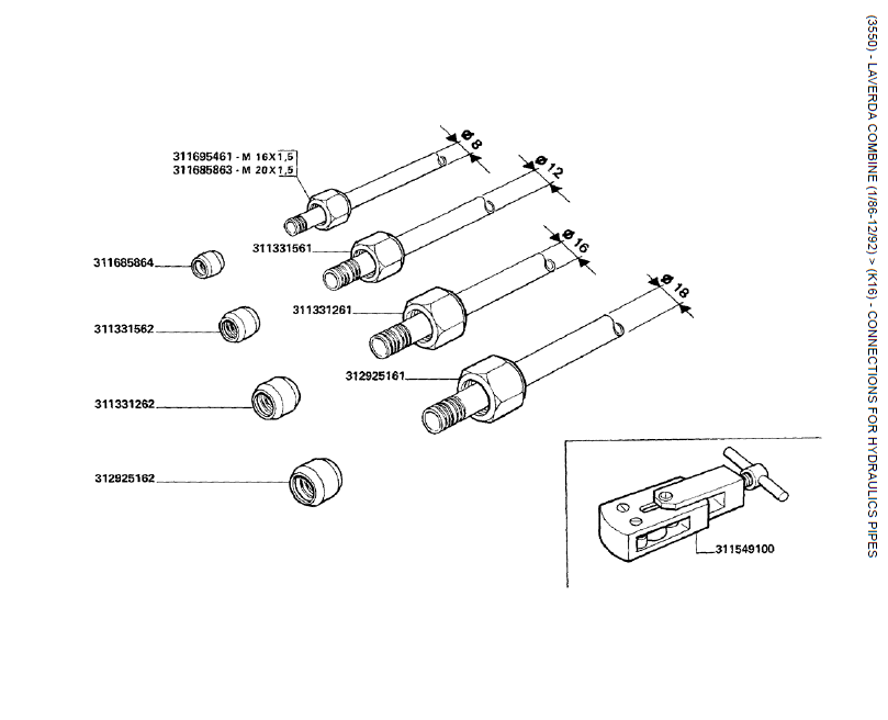 20.  CONEXÕES PARA TUBOS HIDRÁULICOS