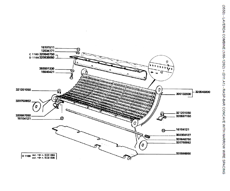 07. RASP-BAR CONCAVE COM ESPAÇO DE FIO ESTREITO