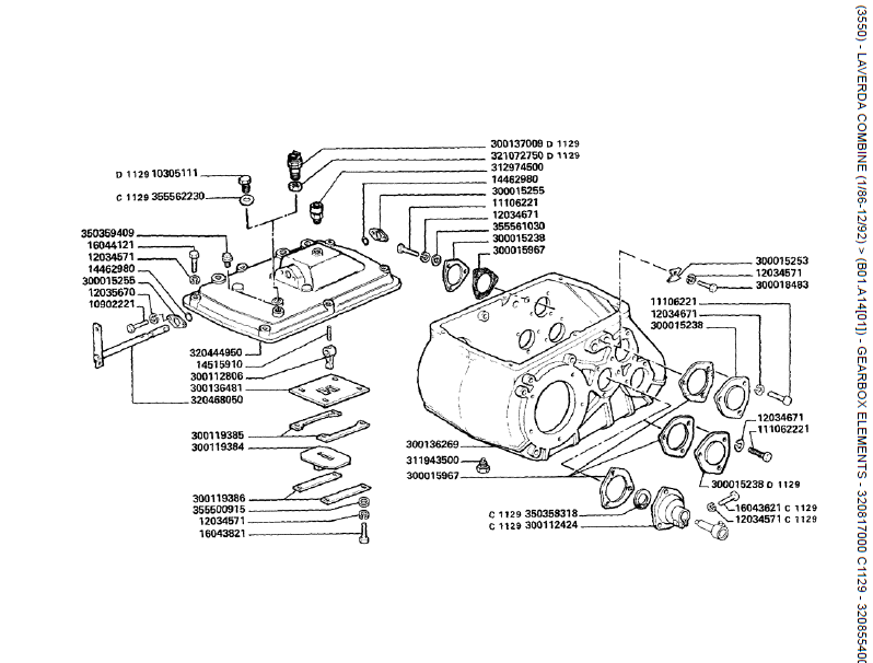 32.  ELEMENTOS DA CAIXA DE VELOCIDADES - 320817000 C1129 - 320855400 D1129