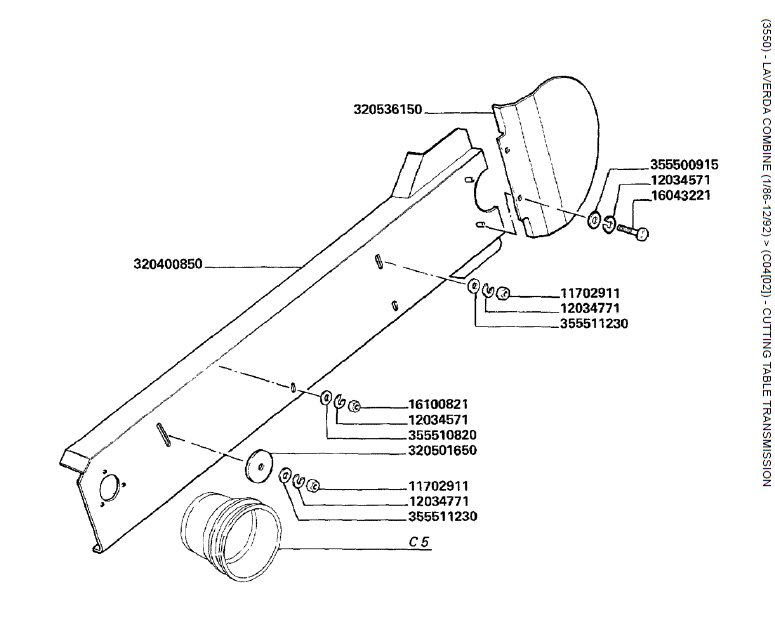 13.  TRANSMISSÃO DA MESA DE CORTE
