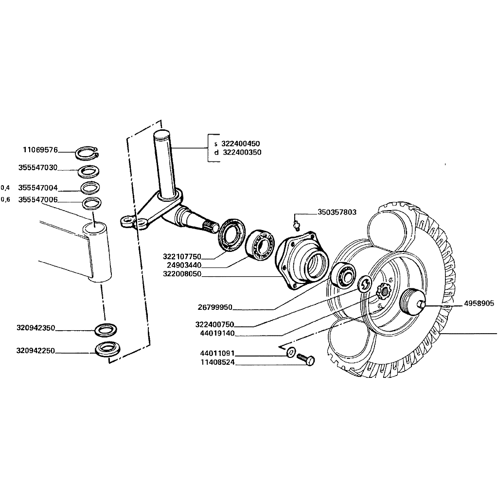 55. EIXO TRASEIRO - AJUSTÁVEL