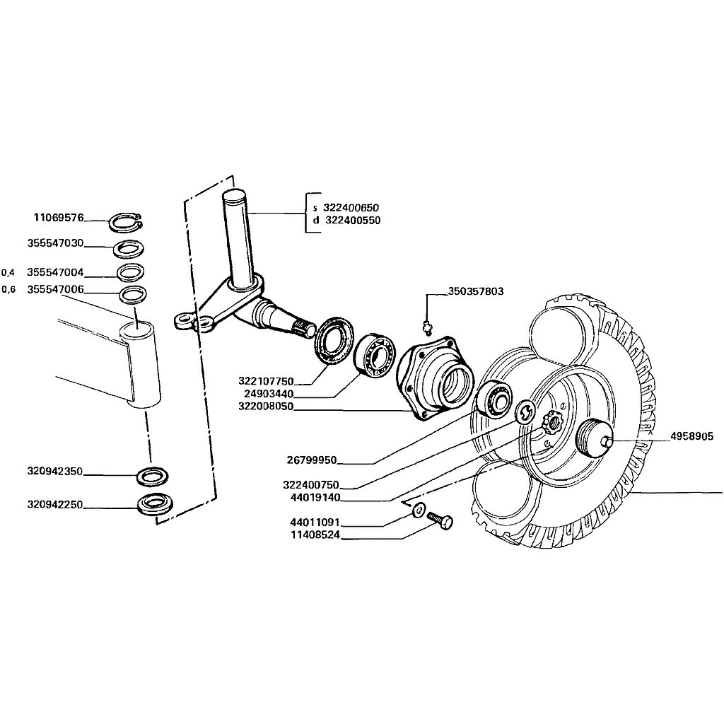 61 . EIXO TRASEIRO - FIXO