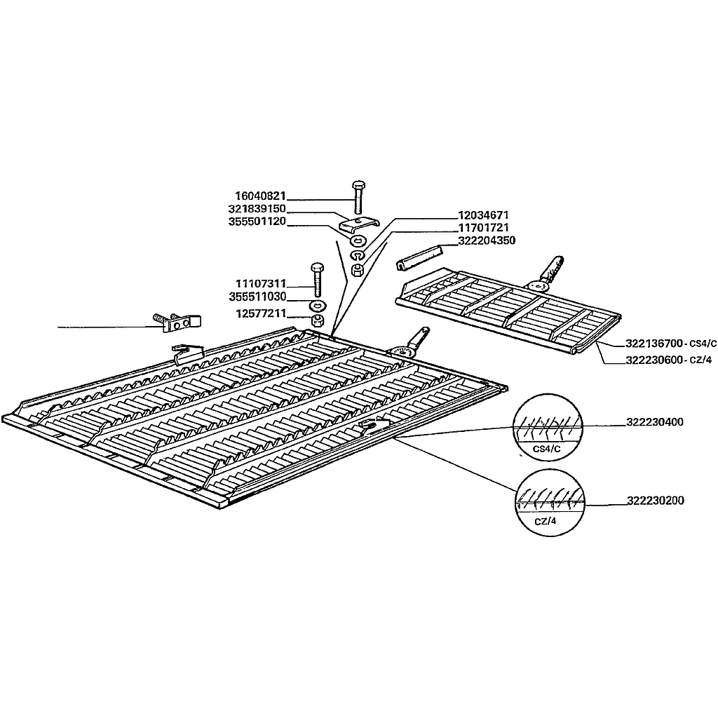 19. PENEIRA SUPERIOR, AJUSTÁVEL