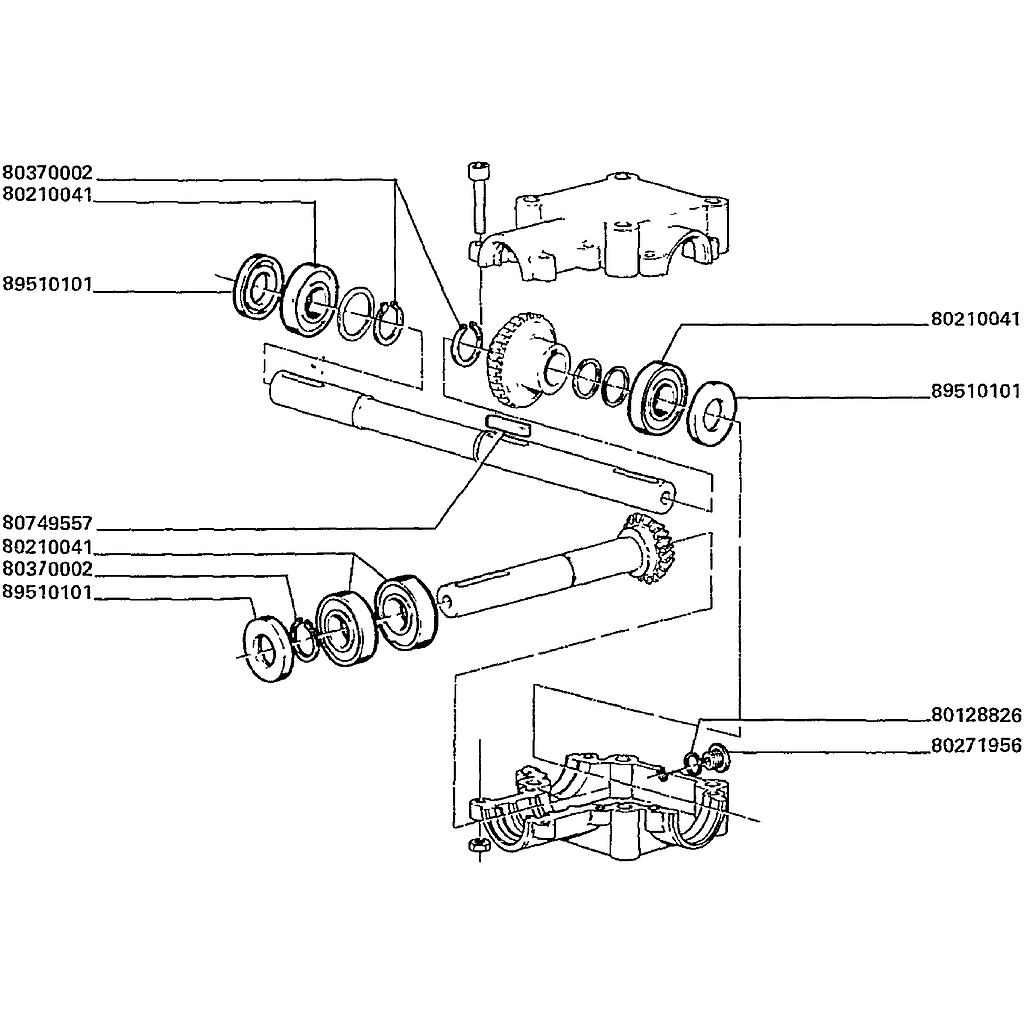62. CAIXA DE ENGRENAGENS DO ALTERNADOR