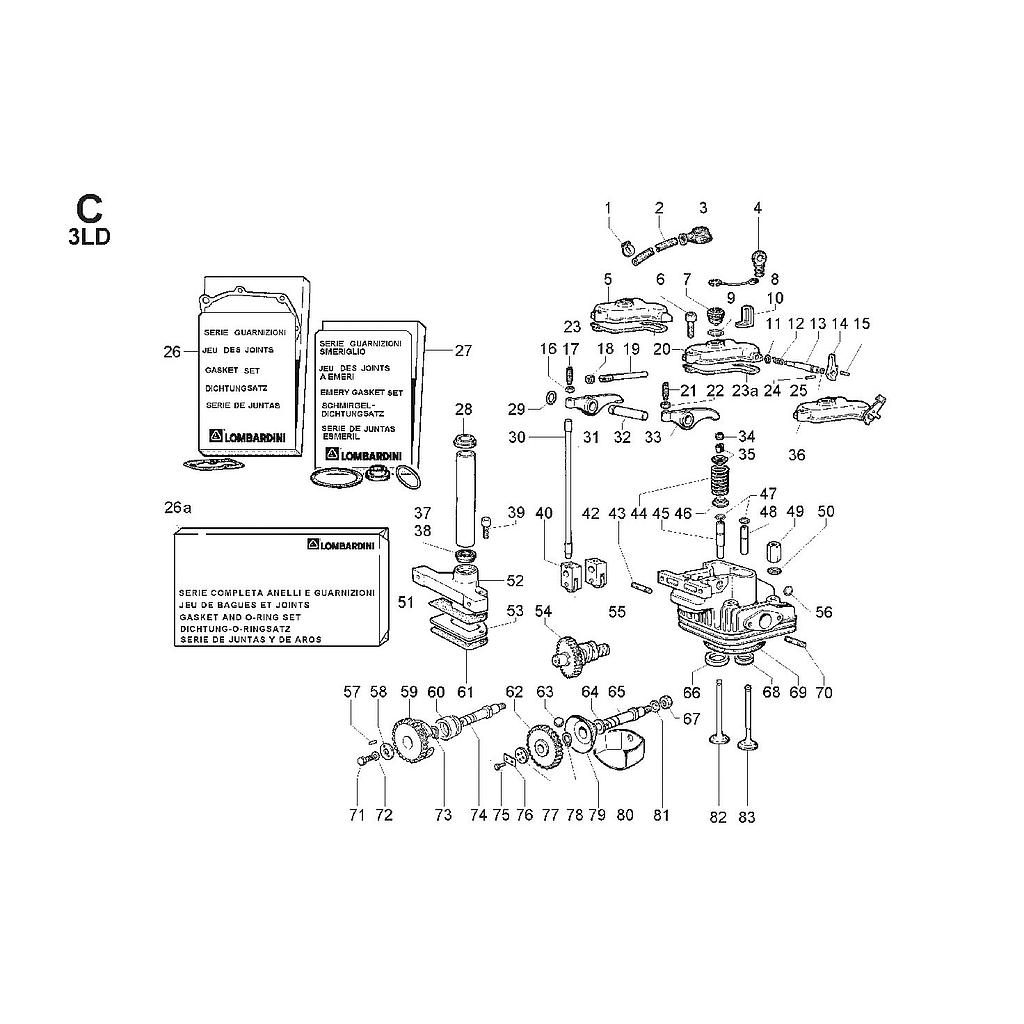 03. CABEÇA DO CILINDRO / CAIXA DO BALANCIM / VÁLVULAS / CRONOMETRAGEM / REGULADOR DE VELOCIDADE