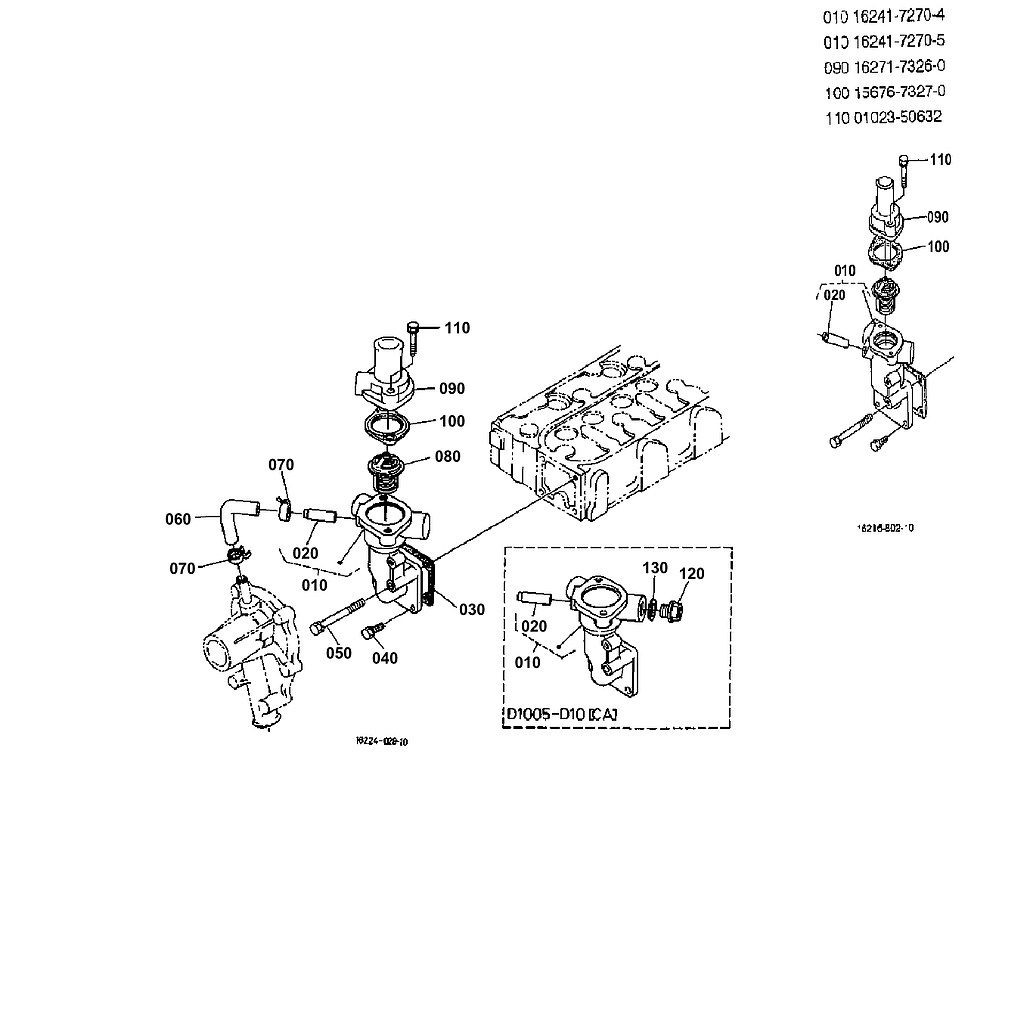 18. TERMOSTATO E FALANGE DE ÁGUA