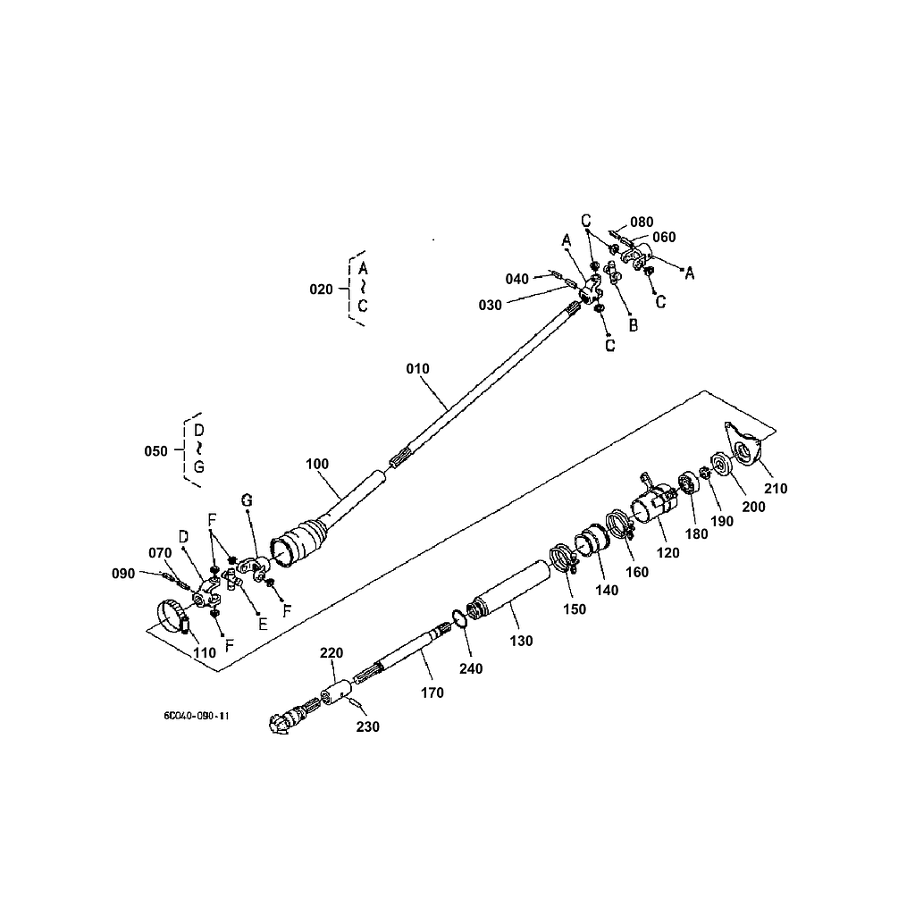 05.  EIXO DE TRANSMISSÃO DIANTEIRO
