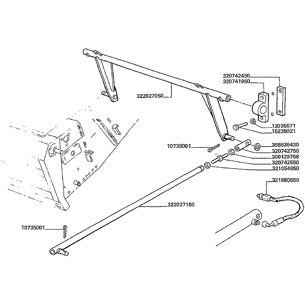 29.KIT DE APOIO AO ELEVADOR FRONTAL (BARRE 6.60)