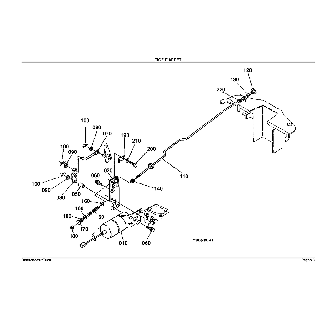 09.  BARRA DE PARAGEM DO MOTOR
