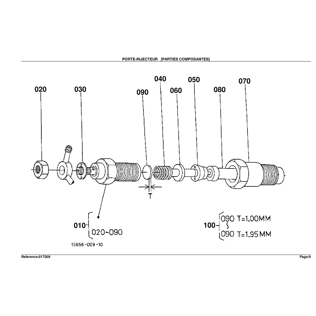 22. NOZZLE HOLDER    COMPONENT PART