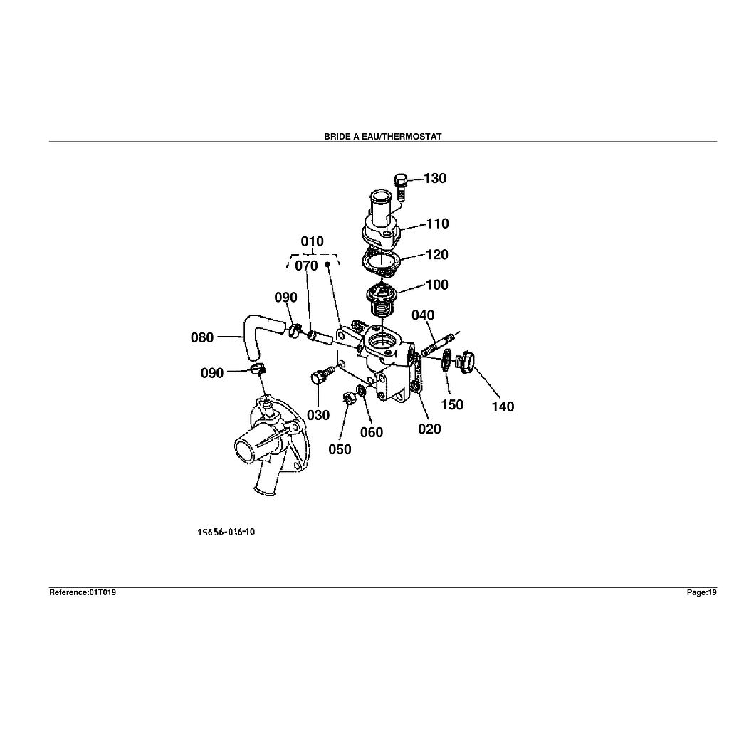 30. TERMOSTATO DE FLANGE DE ÁGUA