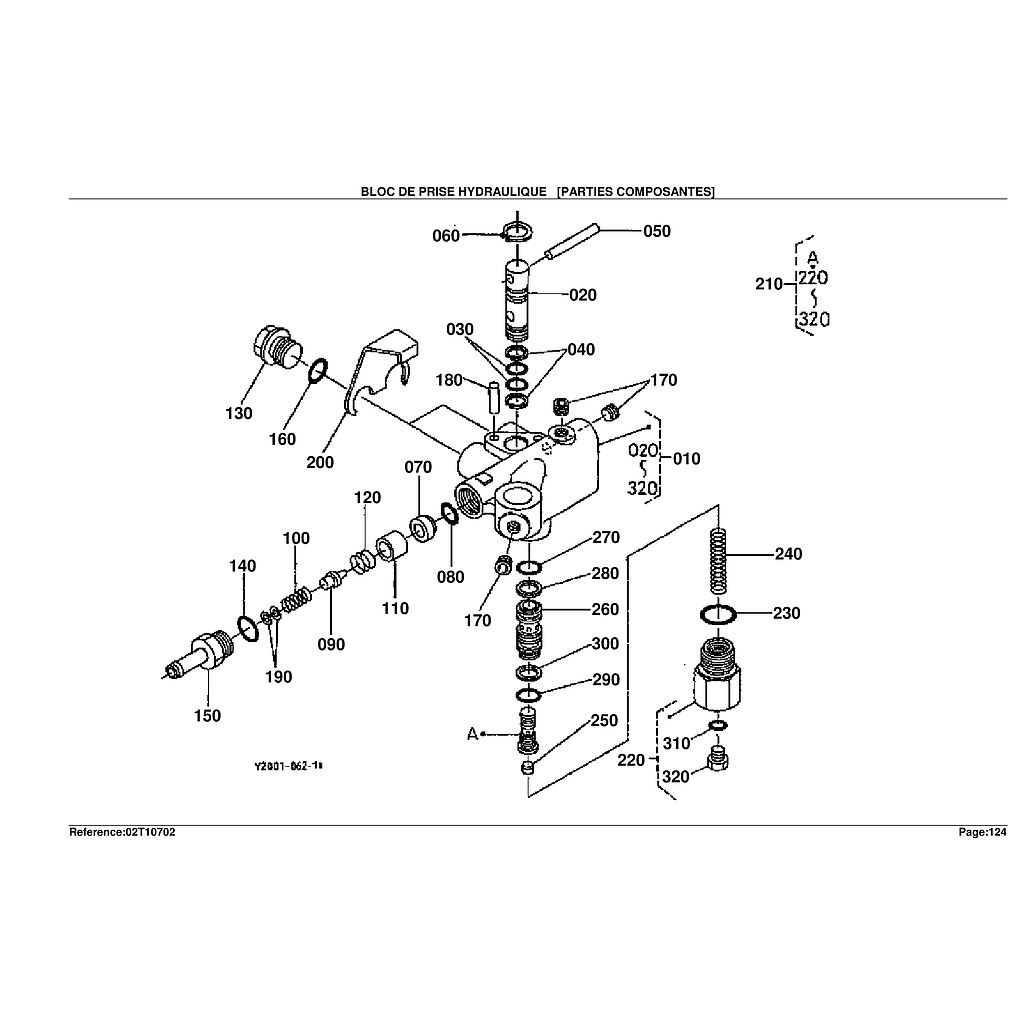 05. HYDRAULIC BLOCK    COMPONENT P A1