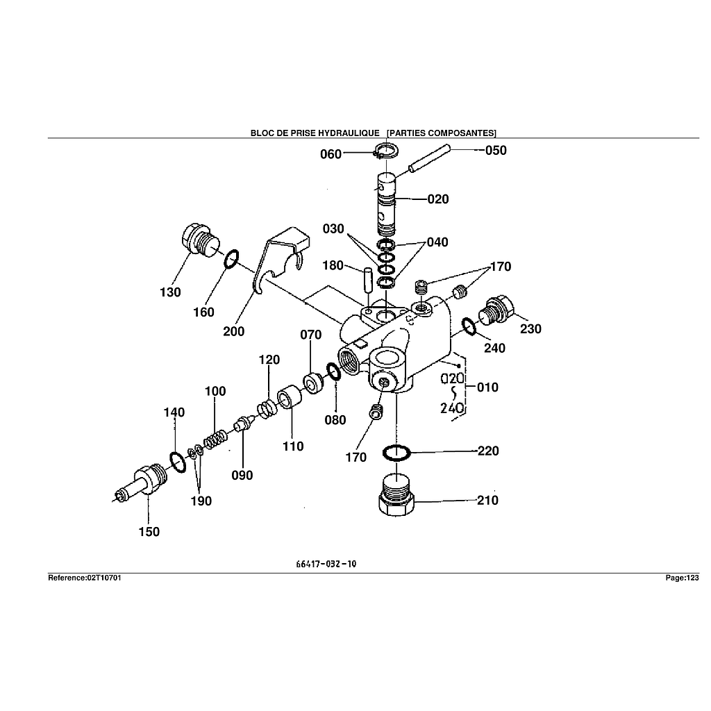 06. HYDRAULIC BLOCK    COMPONENT PA1