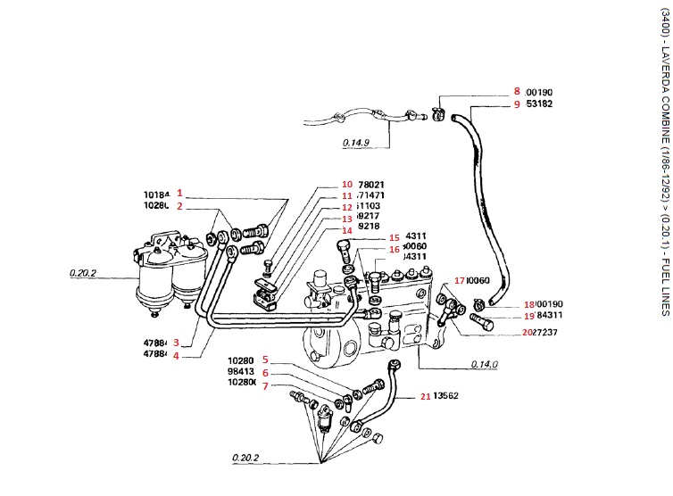 19. LINHAS DE COMBUSTÍVEL