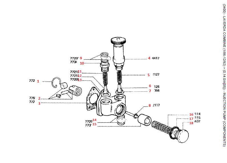 24.  TUBOS DE INJECÇÃO - COMPONENTES