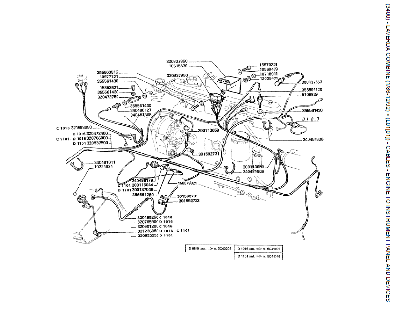 04.CABOS - MOTOR AO PAINEL DE INSTRUMENTOS E DISPOSITIVOS