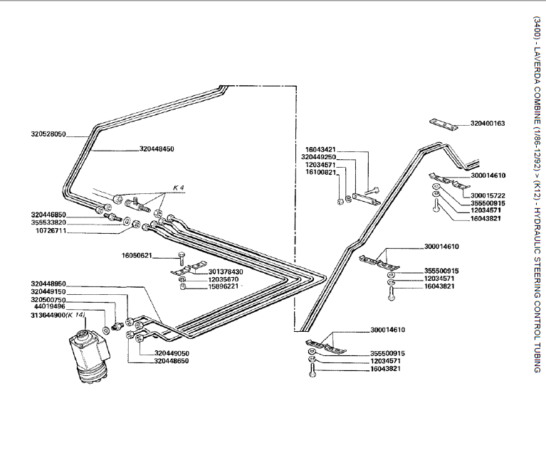 07. TUBULAÇÃO DE CONTROLE DE DIREÇÃO HIDRÁULICA