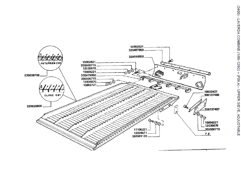 23.PENEIRA SUPERIOR, AJUSTÁVEL