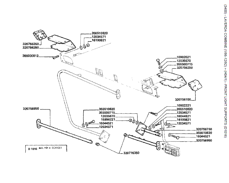 40. SUPORTE À LUZ FRONTAL (D1016)