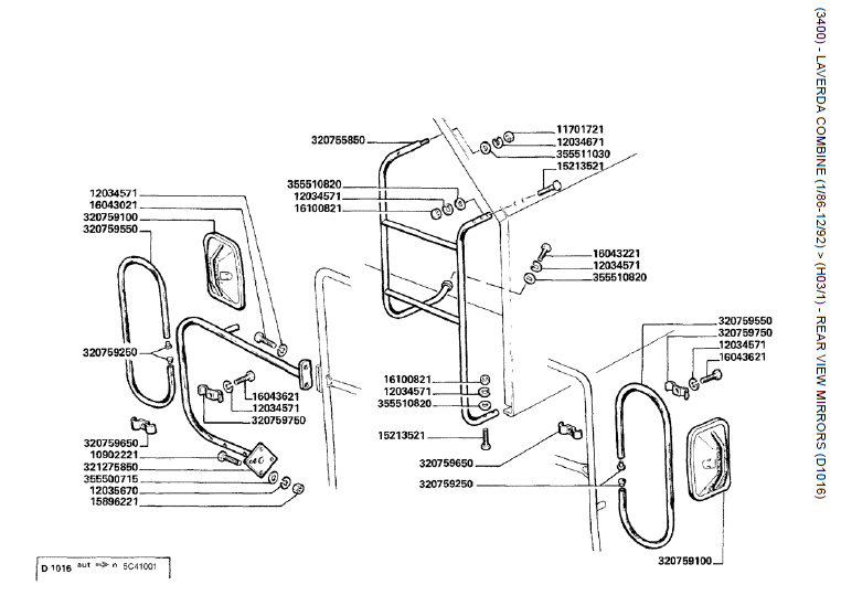 44. ESPELHOS DA VISTA TRASEIRA (D1016)