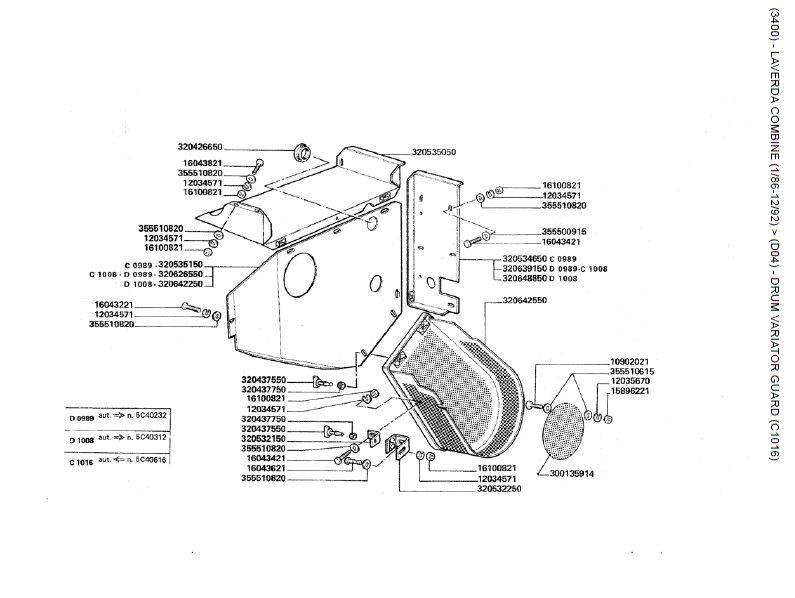 11. RESGUARDO DA VARIAÇÃO DO TAMBOR (C1016)