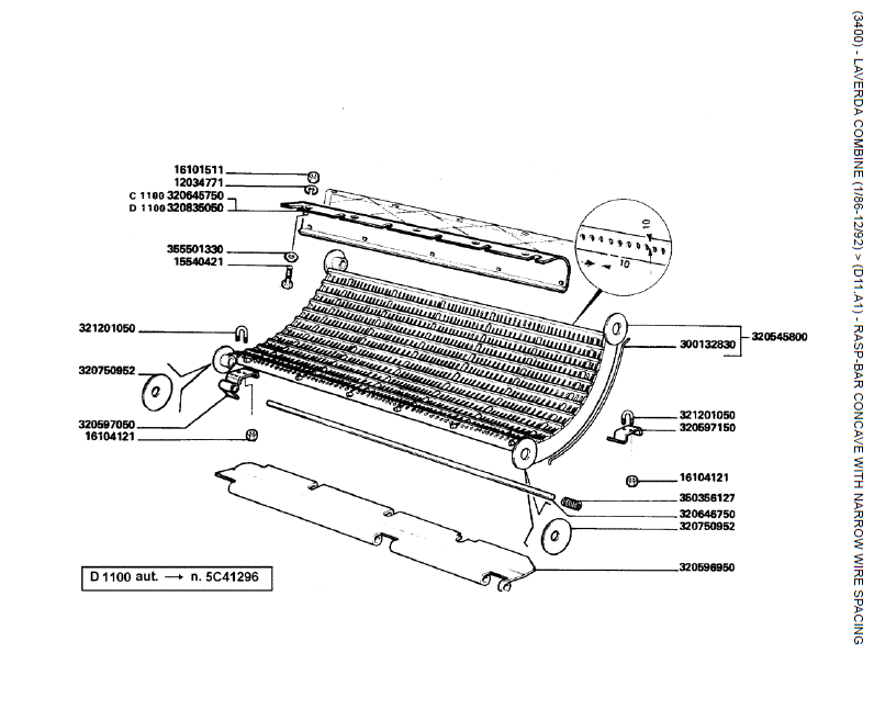 17. CONCAVE RASP-BAR COM ESPAÇO DE FIO ESTREITO