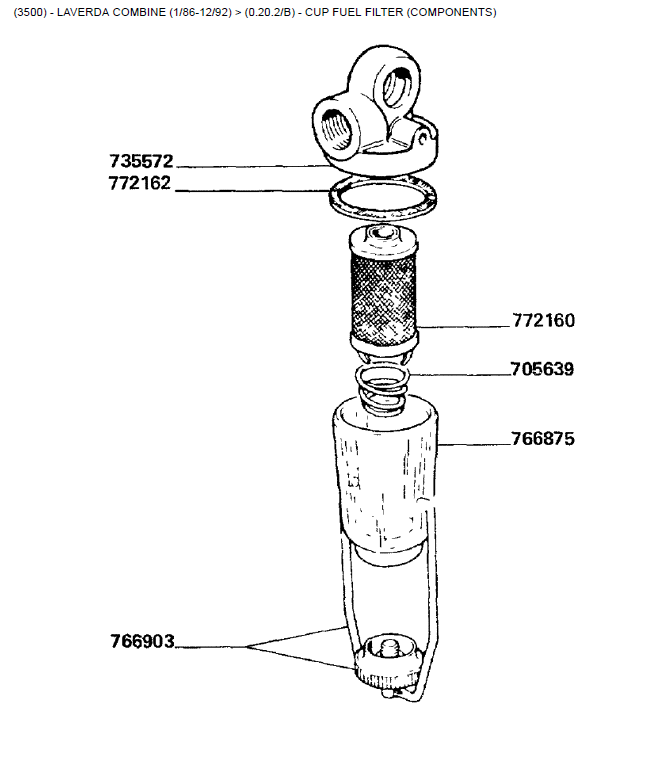 06.FILTRO DE COMBUSTÍVEL DA COPA (COMPONENTES)
