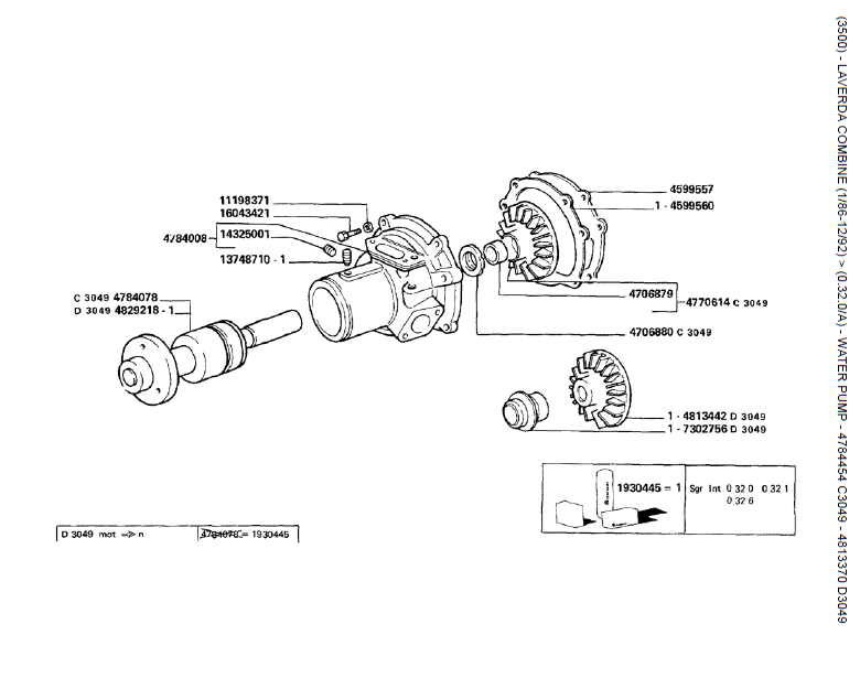 46.BOMBA DE ÁGUA  - 4784454 C3049 - 4813370 D3049
