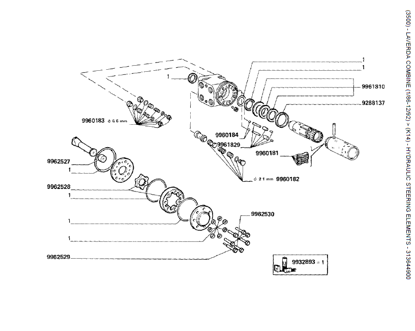 11.ELEMENTOS DE DIREÇÃO HIDRÁULICA - 313644900