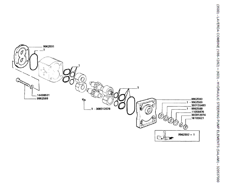 12 ELEMENTOS DA BOMBA DE DIREÇÃO HIDRÁULICA (SALAMI) - 320537000