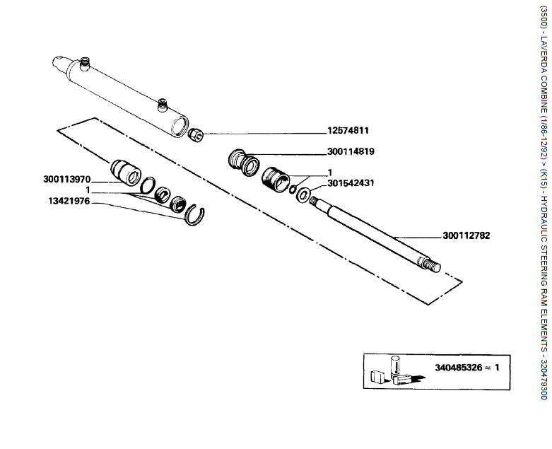 14.ELEMENTOS HIDRÁULICOS DA RAM DE DIRECÇÃO - 320479300