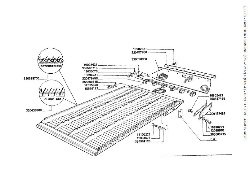 33.PENEIRA SUPERIOR, AJUSTÁVEL