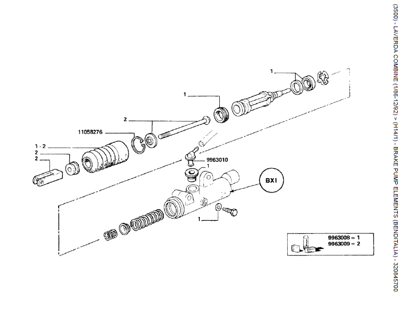 02.ELEMENTOS DA BOMBA DE FREIO (BENDITALIA) - 320845700